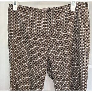J Jill Stretch Size 6 Dress Pants Classic RN 97641 Geometric Business Classy